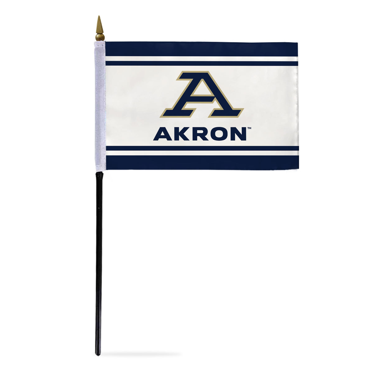 University of Akron Stick Flag 4 x 6 inch