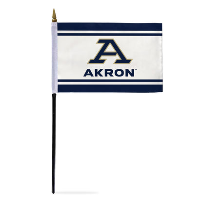 University of Akron Stick Flag 4 x 6 inch