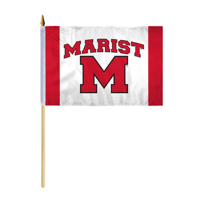 Marist University Stick Flag 12 x 18 inch