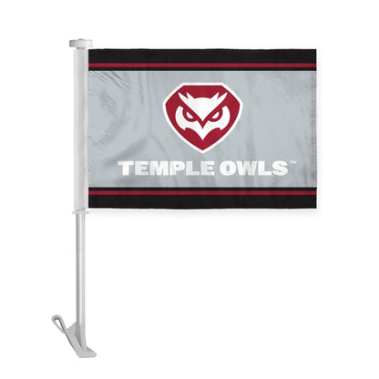 AGAS Temple University 10.5x15in Premium Car Flags