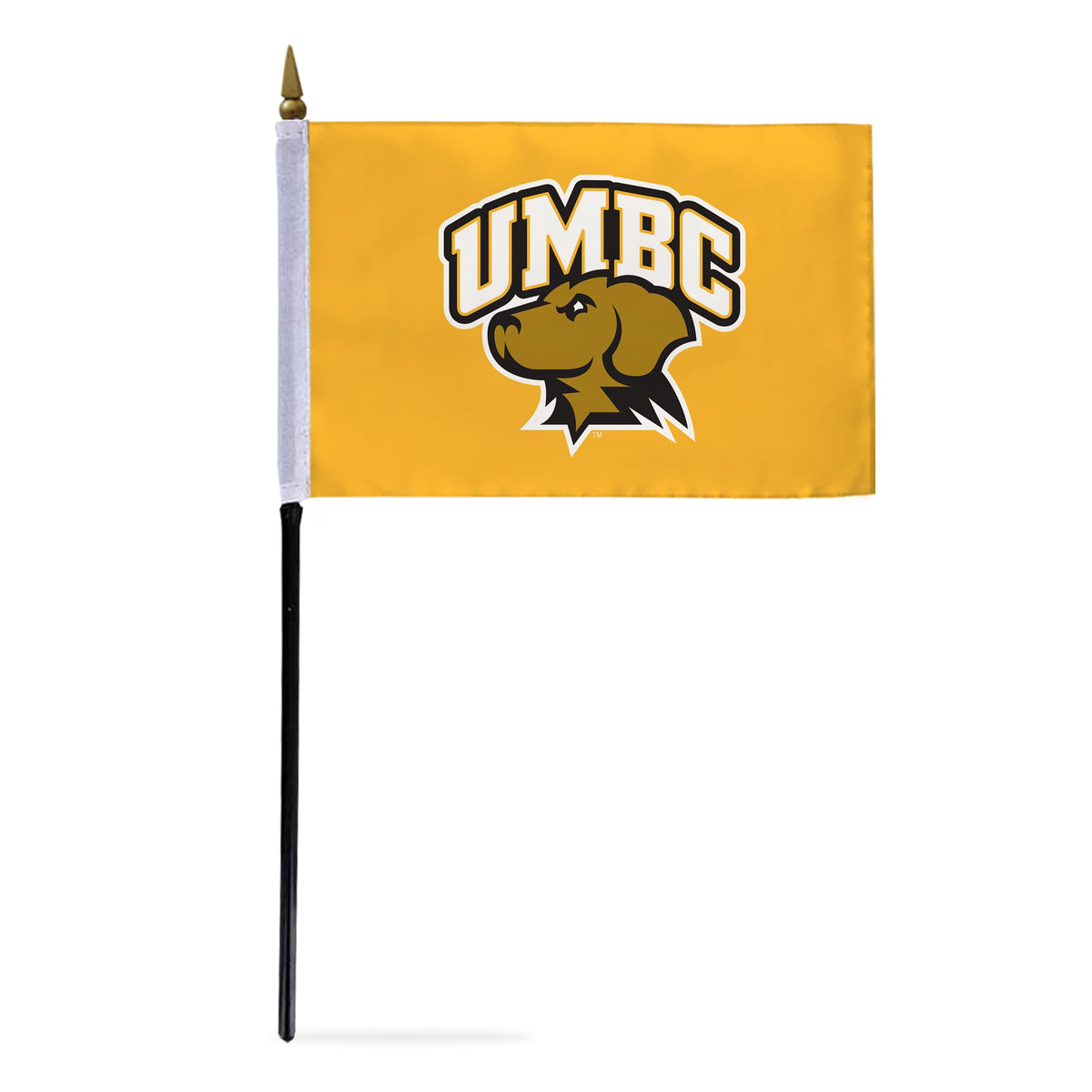 University of Maryland Baltimore County Stick Flag 4 x 6 inch