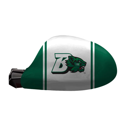 AGAS Binghamton University Car Mirror Cover 10.6 x 9.5 inch – Single Sided Printed Spandex Polyester Block B and Bearcats Logo Design – Official NCAA Binghamton Bearcats Product – Side Mirror Cover with Elastic Cord, Cord Lock and Double Stitching