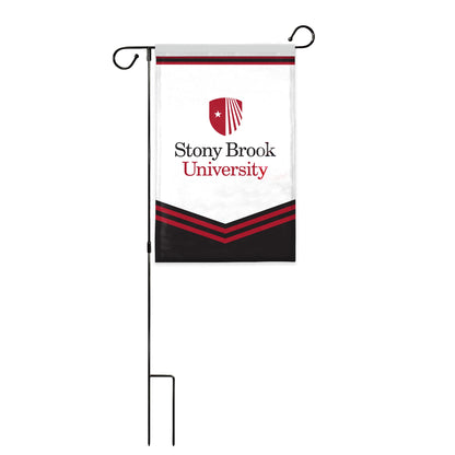 AGAS Stony Brook University Garden Flag 12 x 18 inch – Single Sided Printed Polyester Stony Brook Seawolves Design – Official NCAA SBU Product – Outdoor Display with Canvas Sleeve and Reinforced Stitching - Without Pole