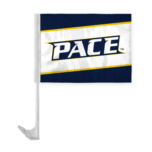 Pace University Economy Car Flag 12 x 16 inch