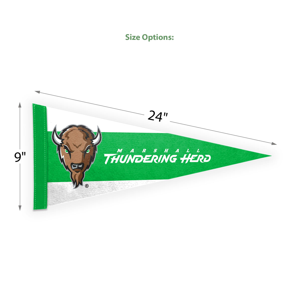 Marshall University Felt Pennant 9 x 24 inch