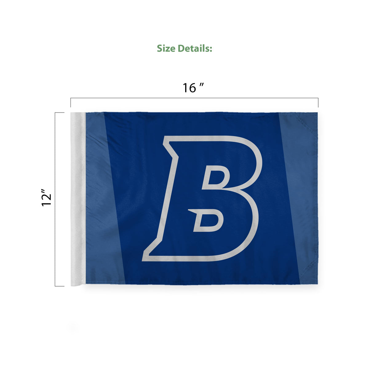 Brandeis University Economy Car Flag 12 x 16 inch