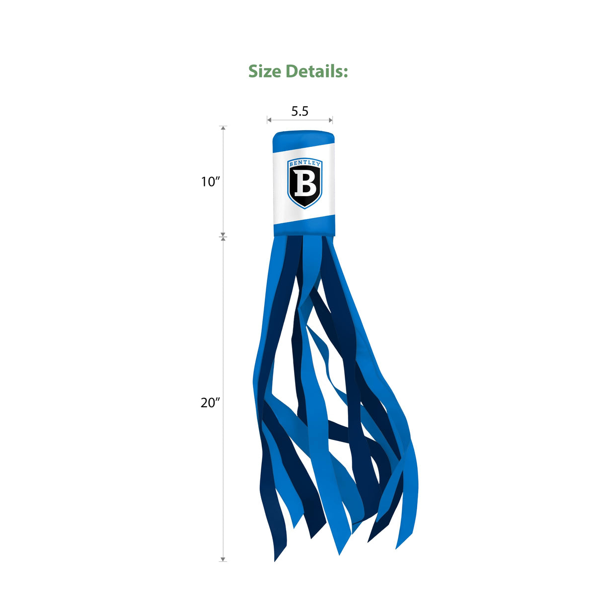 Bentley University Windsock 30 x 5.5 inch