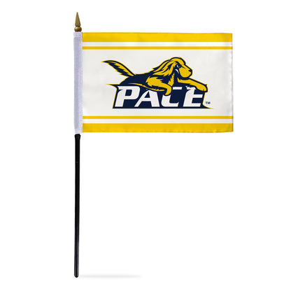 Pace University Stick Flag 4 x 6 inch