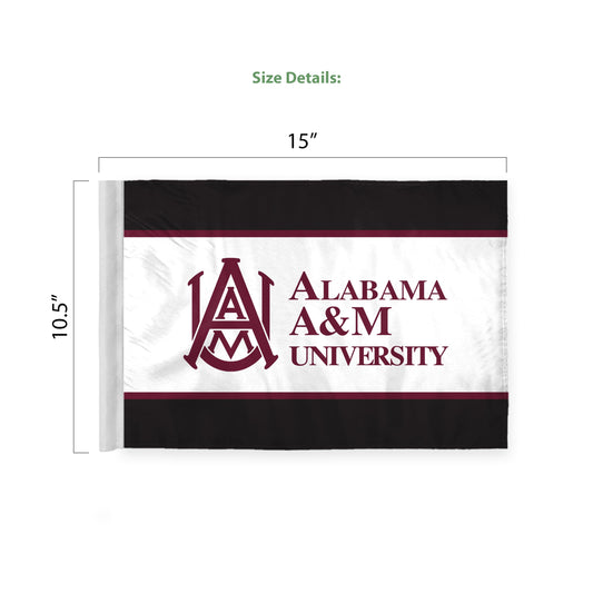 Alabama A&M University Premium Car Flag 10.5 x 15 inch