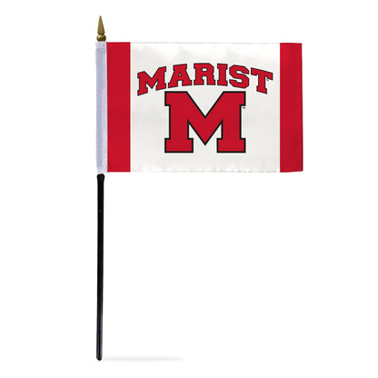 Marist University Stick Flag 4 x 6 inch