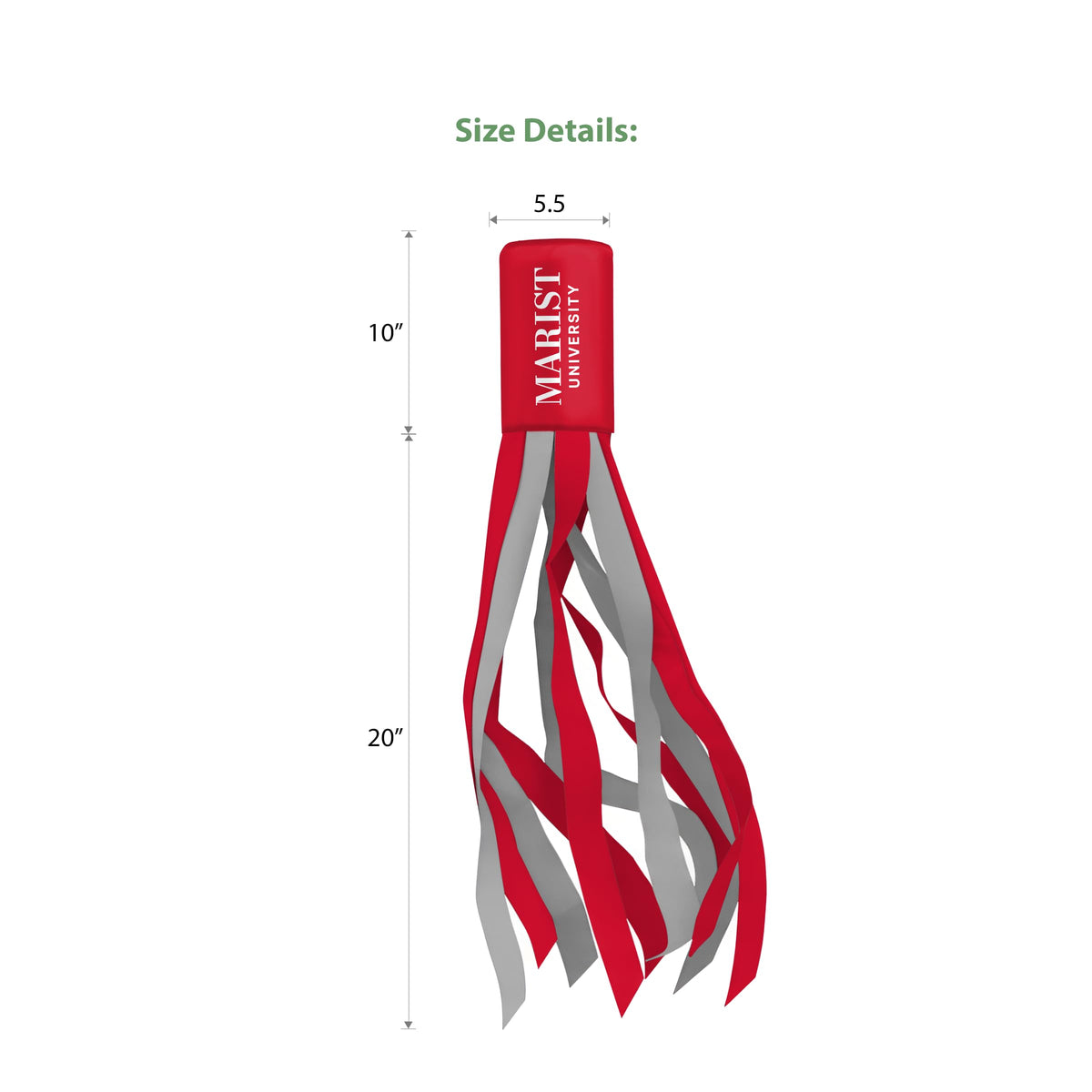 Marist University Windsock 30 x 5.5 inch