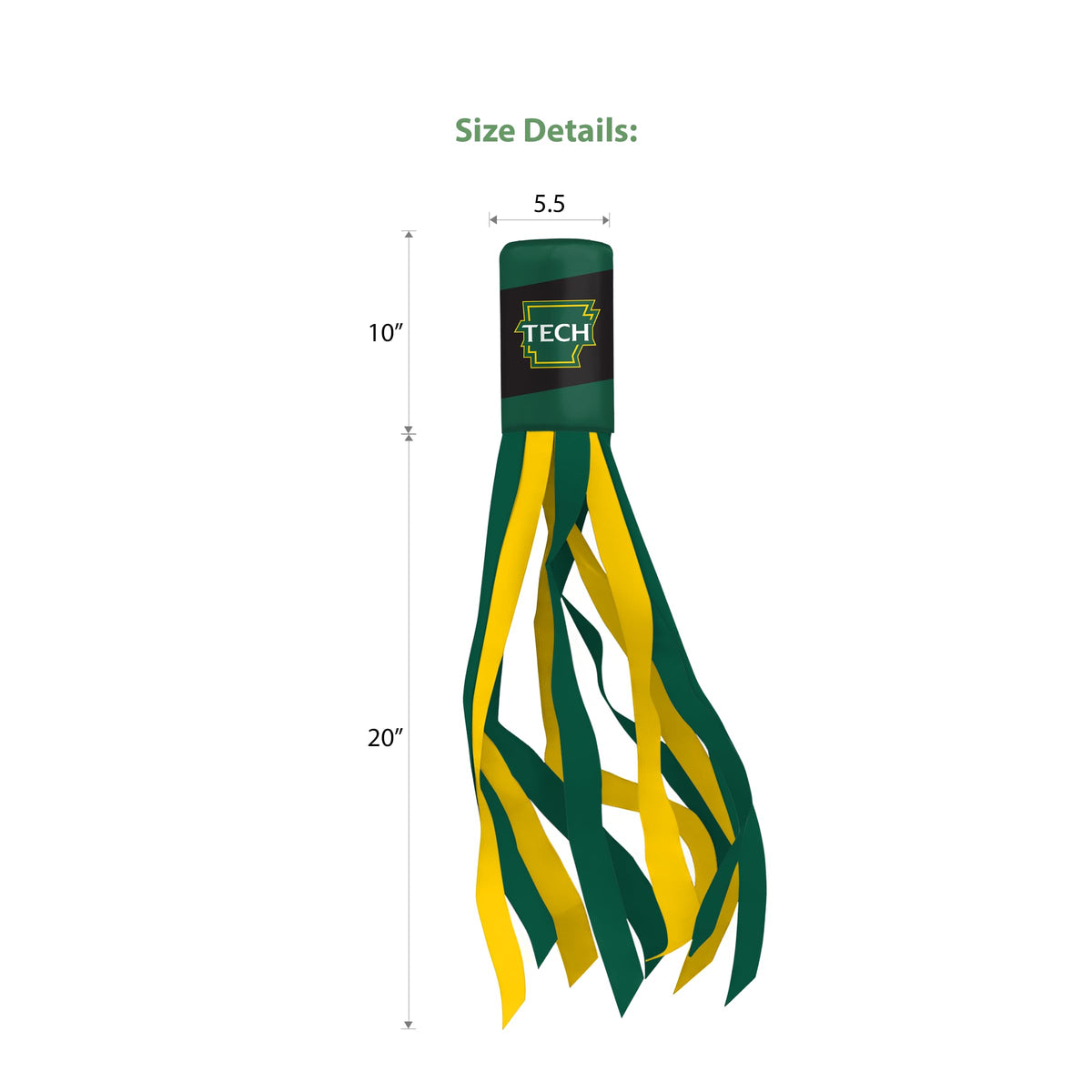 Arkansas Tech University Windsock 30 x 5.5 inch