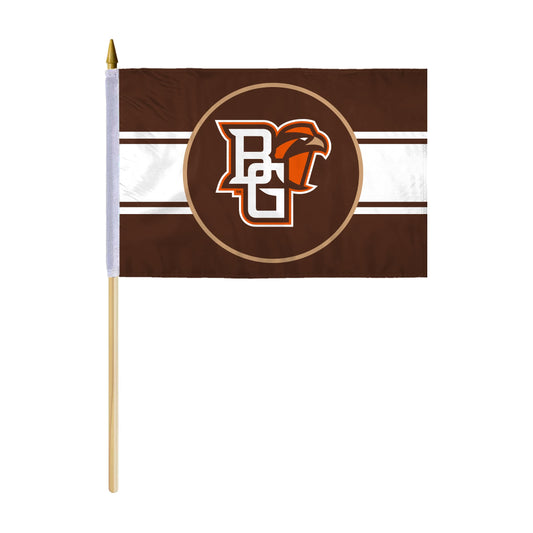 Bowling Green State University Stick Flag 12 x 18 inch