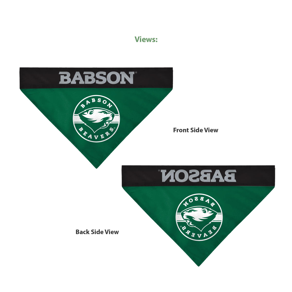 Babson College Pet Bandana 14.75 x 9.5 inch