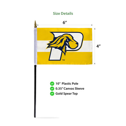 Pace University Stick Flag 4 x 6 inch