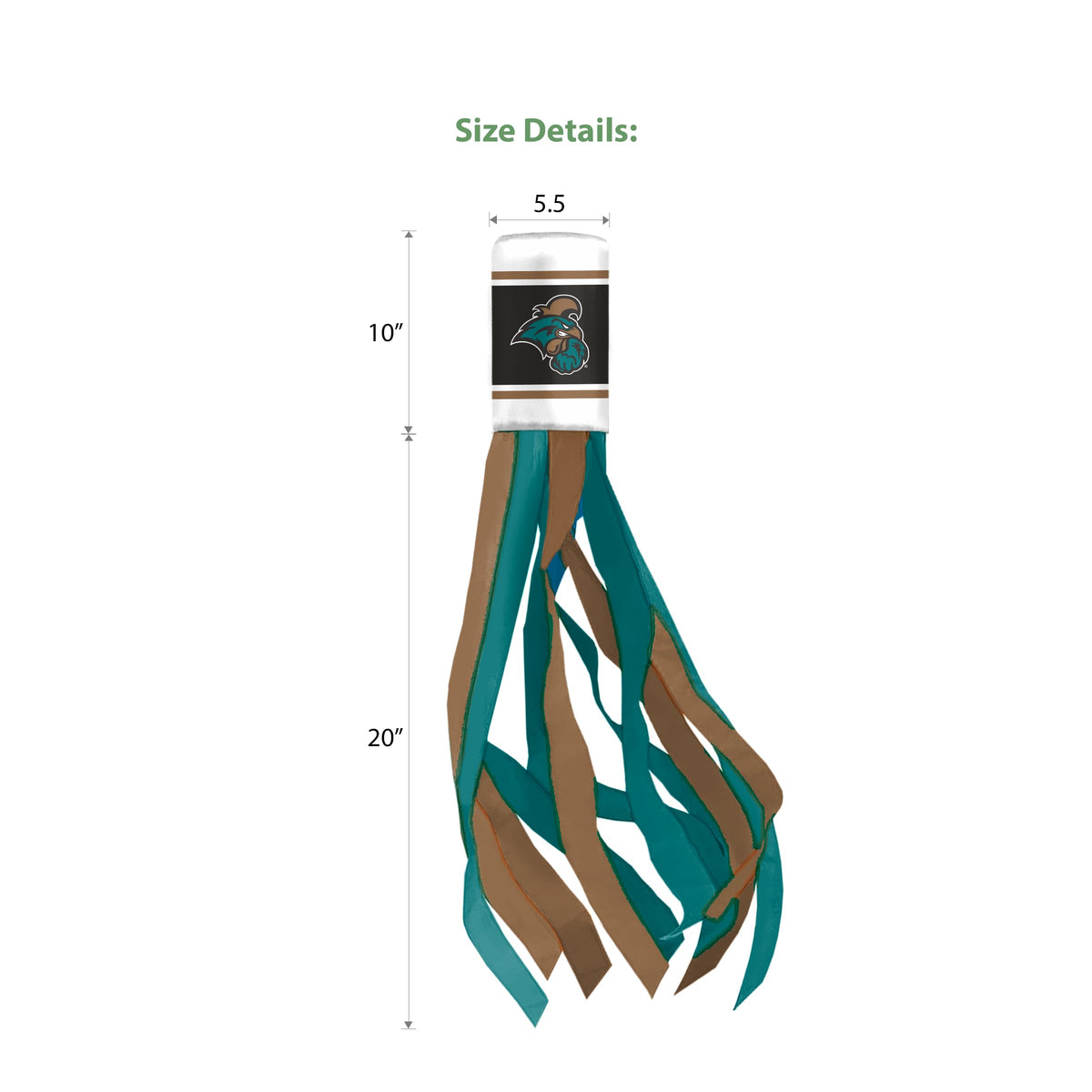AGAS 30" Coastal Carolina CCU Chanticleers Windsocks, Coastal Carolina Official Licensed University Merch