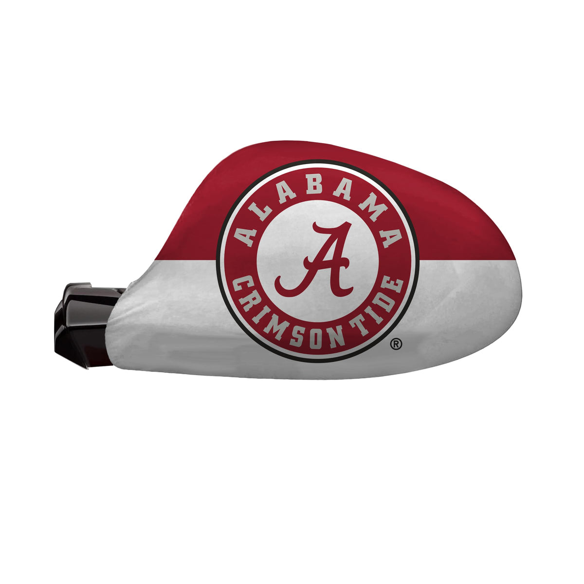 AGAS Alabama University Crimson Tide Mirror Cover with Logo NCAA Team NCAA Team Alabama College, Large- 4-Way Durable Stretchy Material Spandex Poly, Weather Resistant