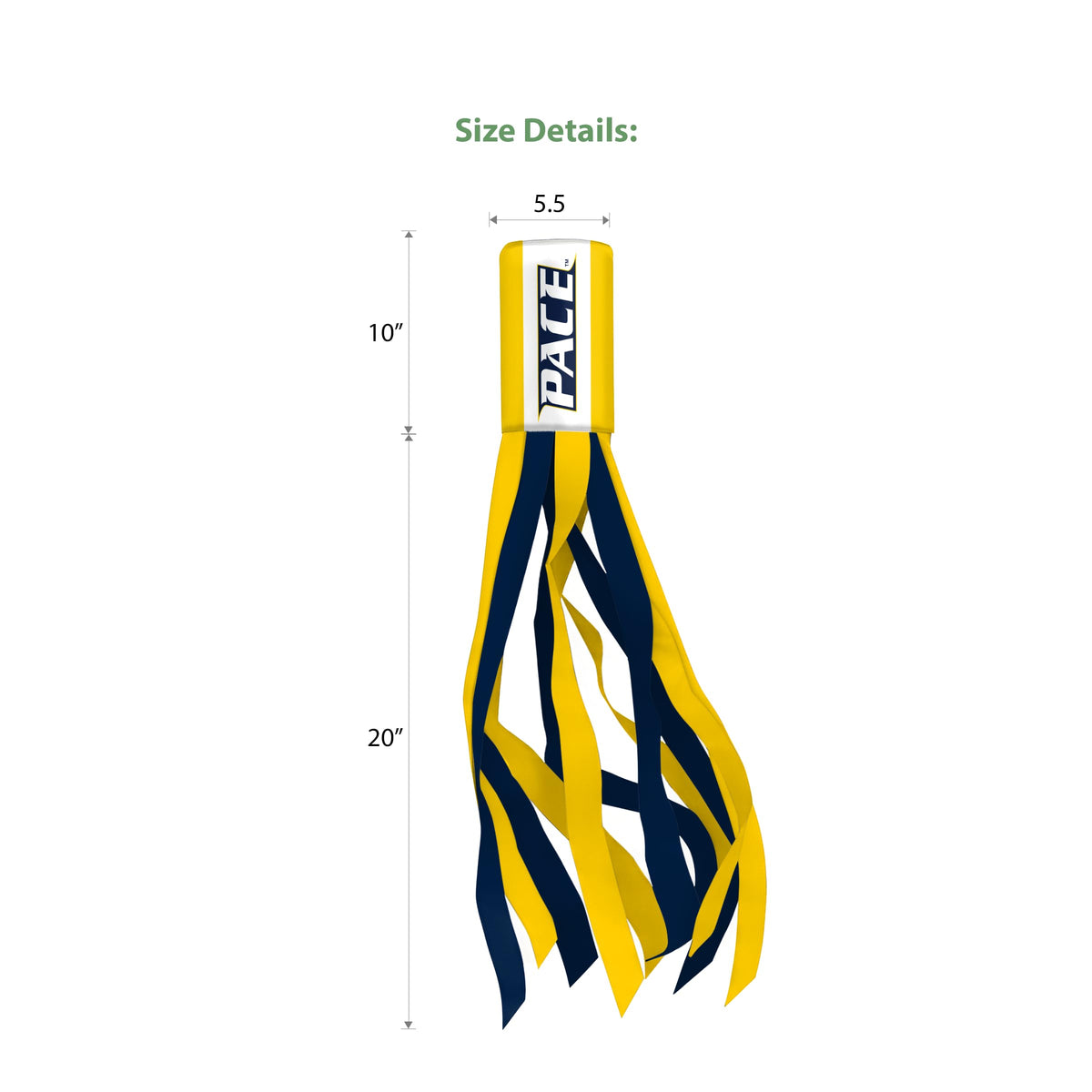 Pace University Windsock 30 x 5.5 inch