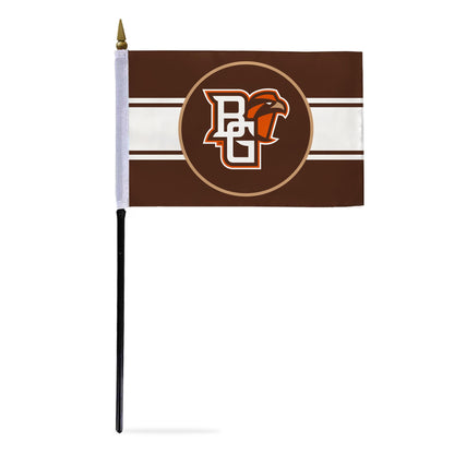Bowling Green State University Stick Flag 4 x 6 inch