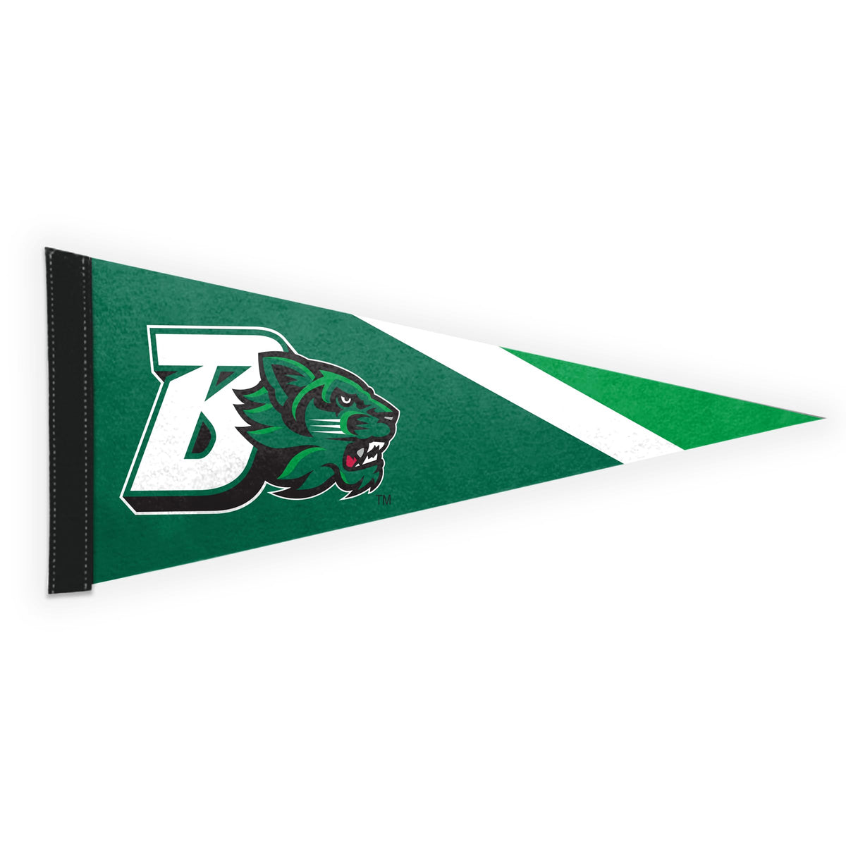 AGAS Binghamton University Felt Pennant 9 x 24 inch – Single Sided Printed Acrylic Stiff Felt BU Bearcats Logo Design – Official NCAA Binghamton Bearcats Decor – Wall Pennant with Header and Heat Cut Edges