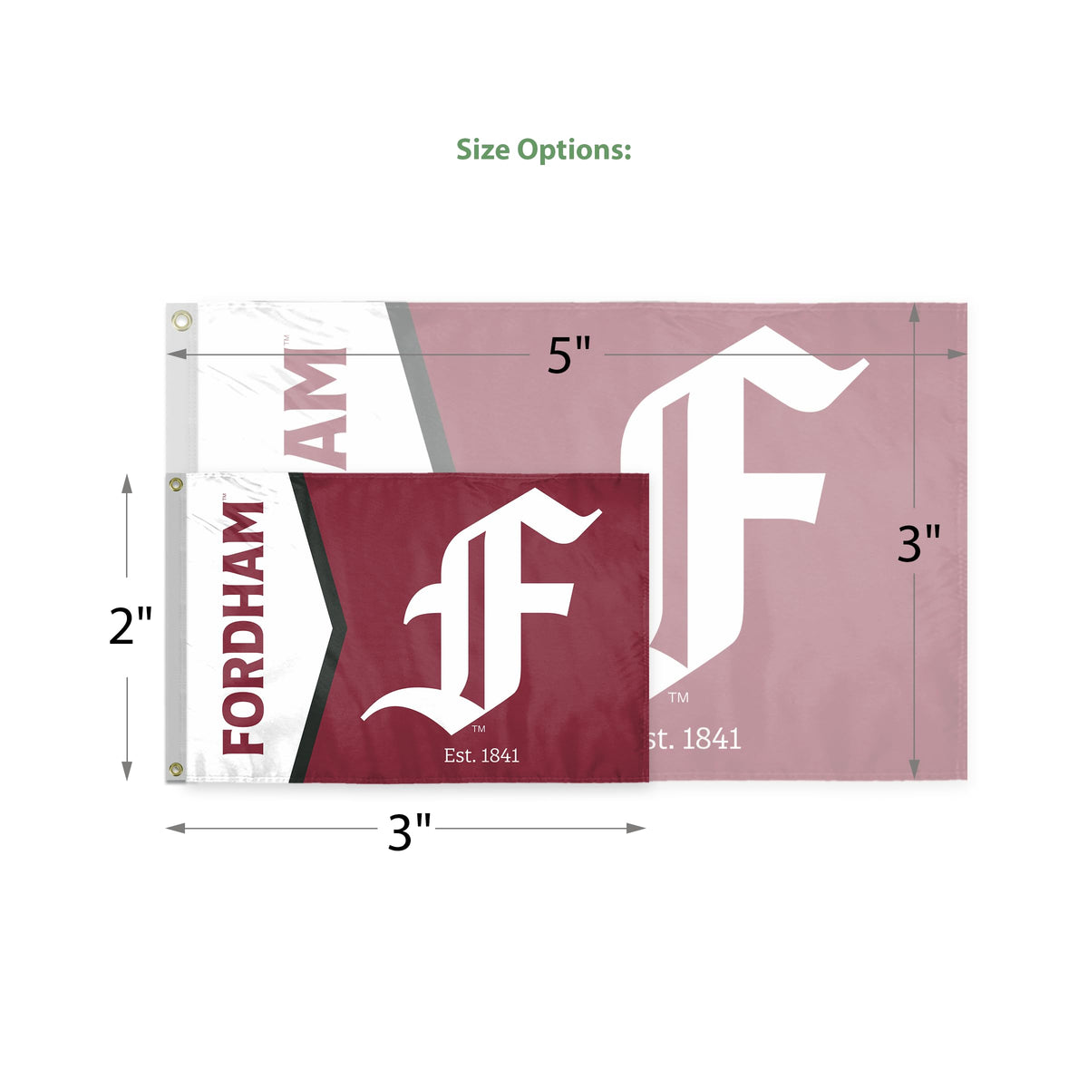 AGAS Fordham University Flag 3 x 5 ft – Single Sided Printed Polyester Fordham Rams Flag – Official NCAA Product – Fordham University Outdoor Flag with Brass Grommets, Canvas Header and Reinforced Stitched Edges for Indoor Outdoor Display