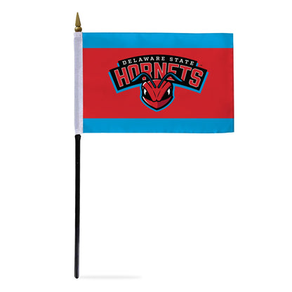 Delaware State University Stick Flag 4 x 6 inch