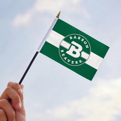 Babson College Stick Flag 4 x 6 inch