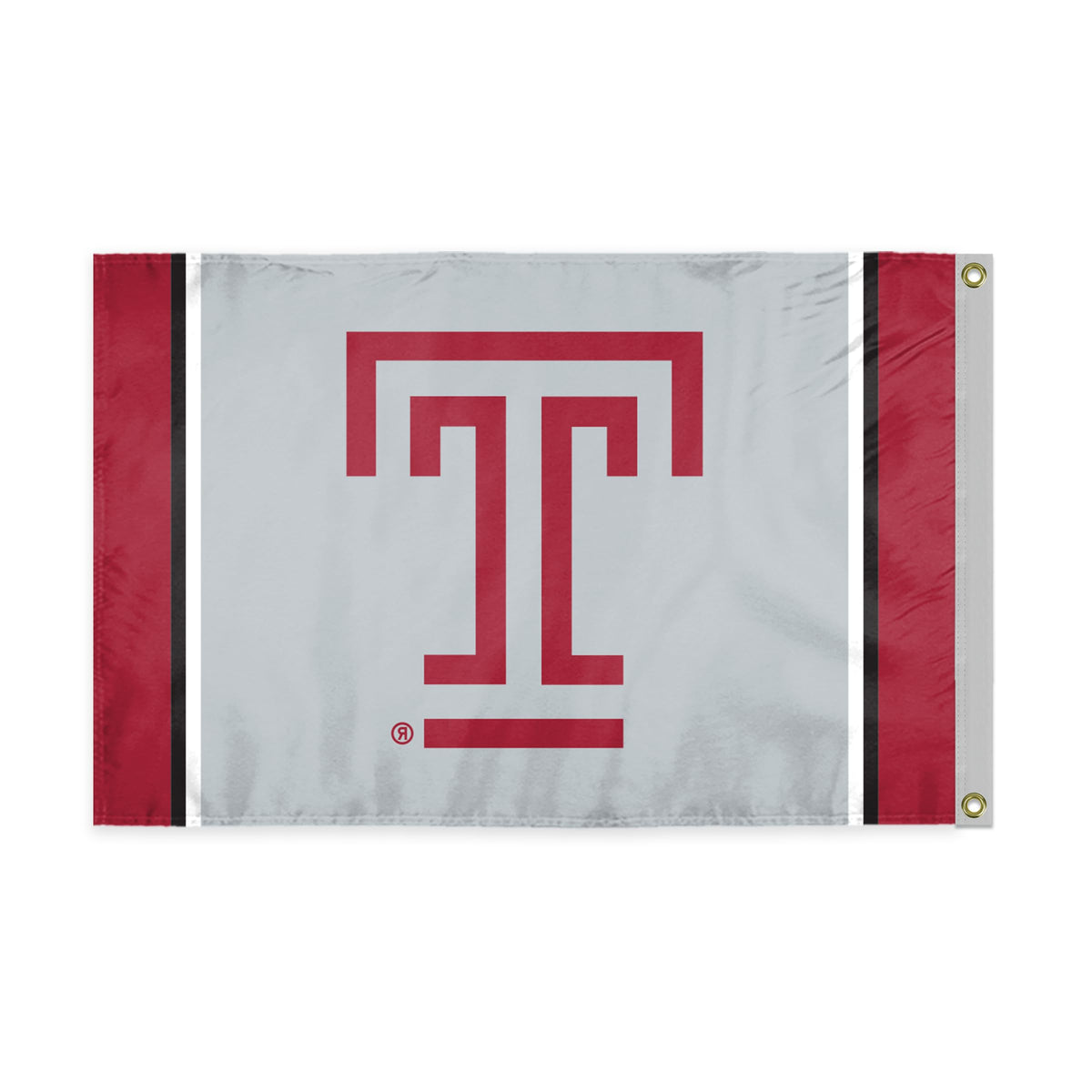 AGAS Temple University Flag 12 x 18 inch – Single Sided Printed Polyester – Officially Licensed NCAA Product – Temple Owls Outdoor Flag with Brass Grommets, Canvas Header and Reinforced Stitched Edges for Indoor Outdoor Display