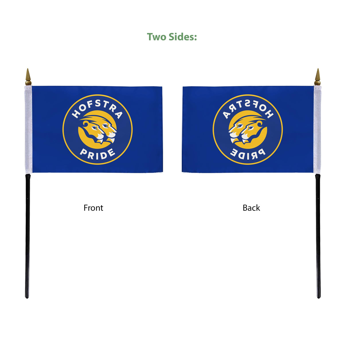Hofstra University Stick Flag 4 x 6 inch