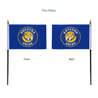 Hofstra University Stick Flag 4 x 6 inch