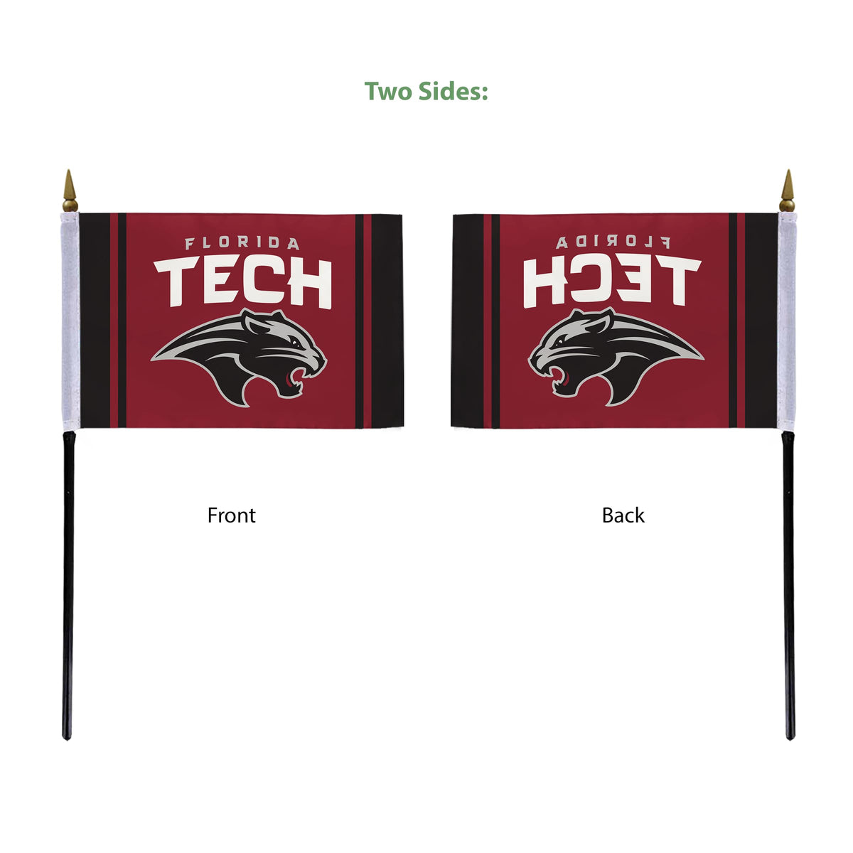 Florida Institute of Technology Stick Flag 4 x 6 inch