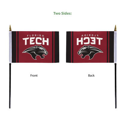 Florida Institute of Technology Stick Flag 4 x 6 inch
