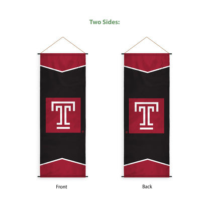 AGAS Temple University 17.5x48in Scroll Sign