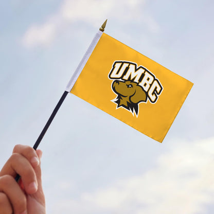 University of Maryland Baltimore County Stick Flag 4 x 6 inch