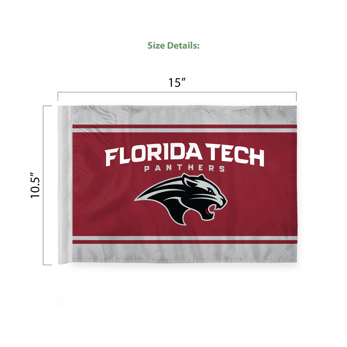Florida Institute of Technology Premium Car Flag 10.5 x 15 inch