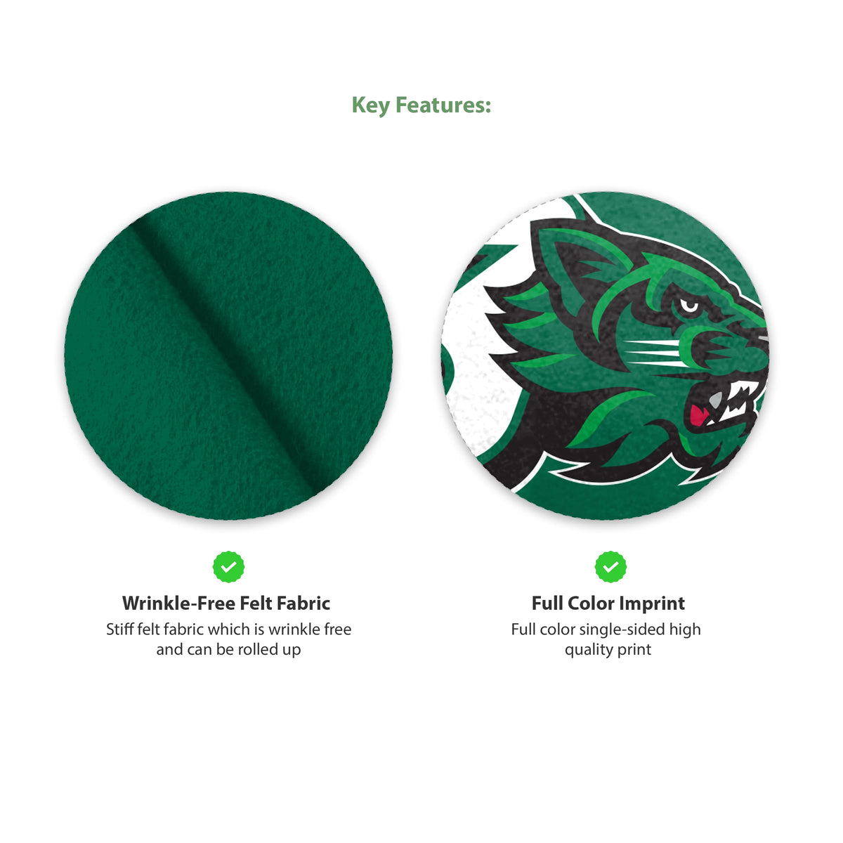 AGAS Binghamton University Felt Pennant 12 x 30 inch – Single Sided Printed Acrylic Stiff Felt BU Bearcats Logo Design – Official NCAA Binghamton Bearcats Decor – Wall Pennant with Header and Heat Cut Edges