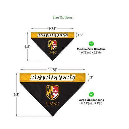 University of Maryland Baltimore County Pet Bandana 14.75 x 9.5 inch