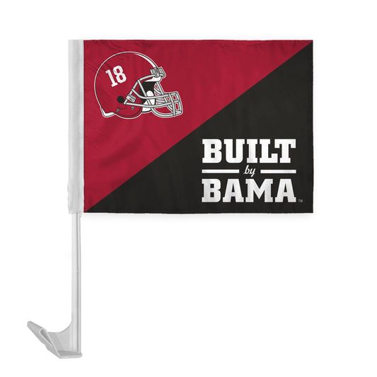 AGAS NCAA Alabama University Crimson Tide Champ 12"xx16", NCAA Licensed UA Bama Car Window Flag, Single -Sided Printed Polyester