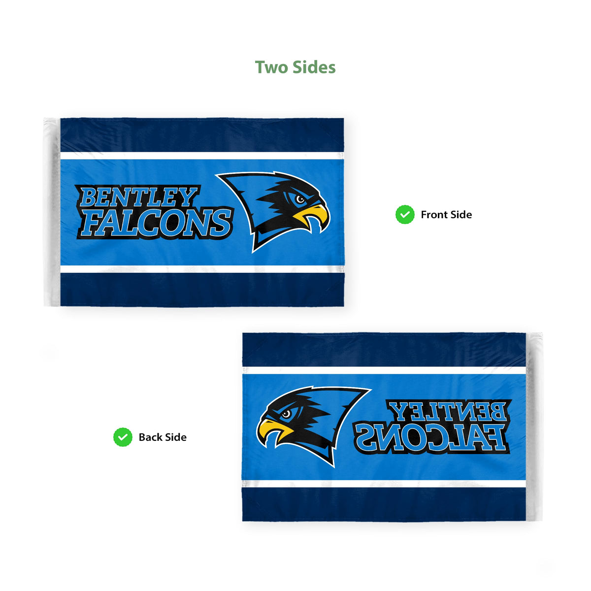 Bentley University Motorcycle Flag 6 x 9 inch