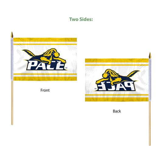 Pace University Stick Flag 12 x 18 inch