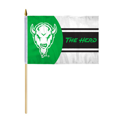 Marshall University Stick Flag 12 x 18 inch
