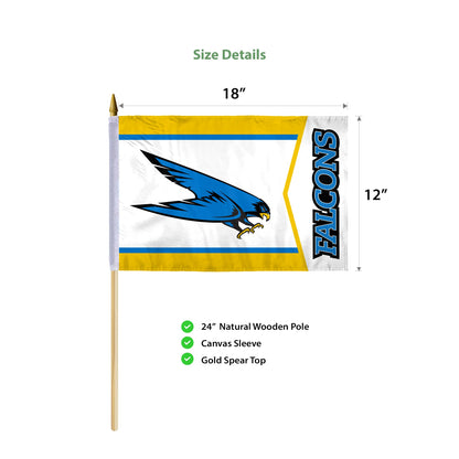 Bentley University Stick Flag 12 x 18 inch