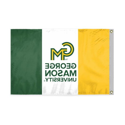 AGAS George Mason GMU Patriots Boat Mini Flag 12x18 Inch Printed Polyester with Brass Grommets - Patriots Nautical Flag