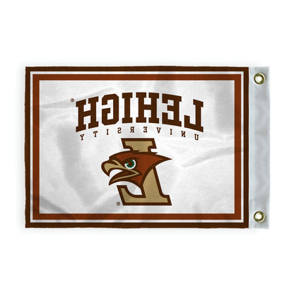 AGAS Lehigh LU University Hawks Golf Flag Grommets 14x20 inches, Waterproof Durable 200D Nylon, For Backyard Practice Mini Putting Green, Golf Courses, Country Club