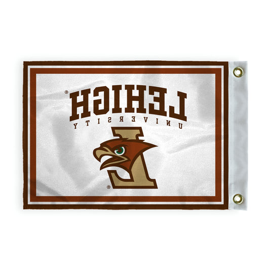 AGAS Lehigh LU University Hawks Golf Flag Grommets 14x20 inches, Waterproof Durable 200D Nylon, For Backyard Practice Mini Putting Green, Golf Courses, Country Club