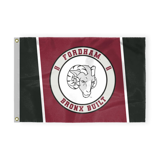 AGAS Fordham University Flag 4 x 6 ft – Single Sided Printed Nylon Fordham Rams Flag Bronx Built Design – Official NCAA Product – Fordham University Outdoor Flag with Brass Grommets, Canvas Header and Reinforced Stitched Edges for Indoor Outdoor Disp