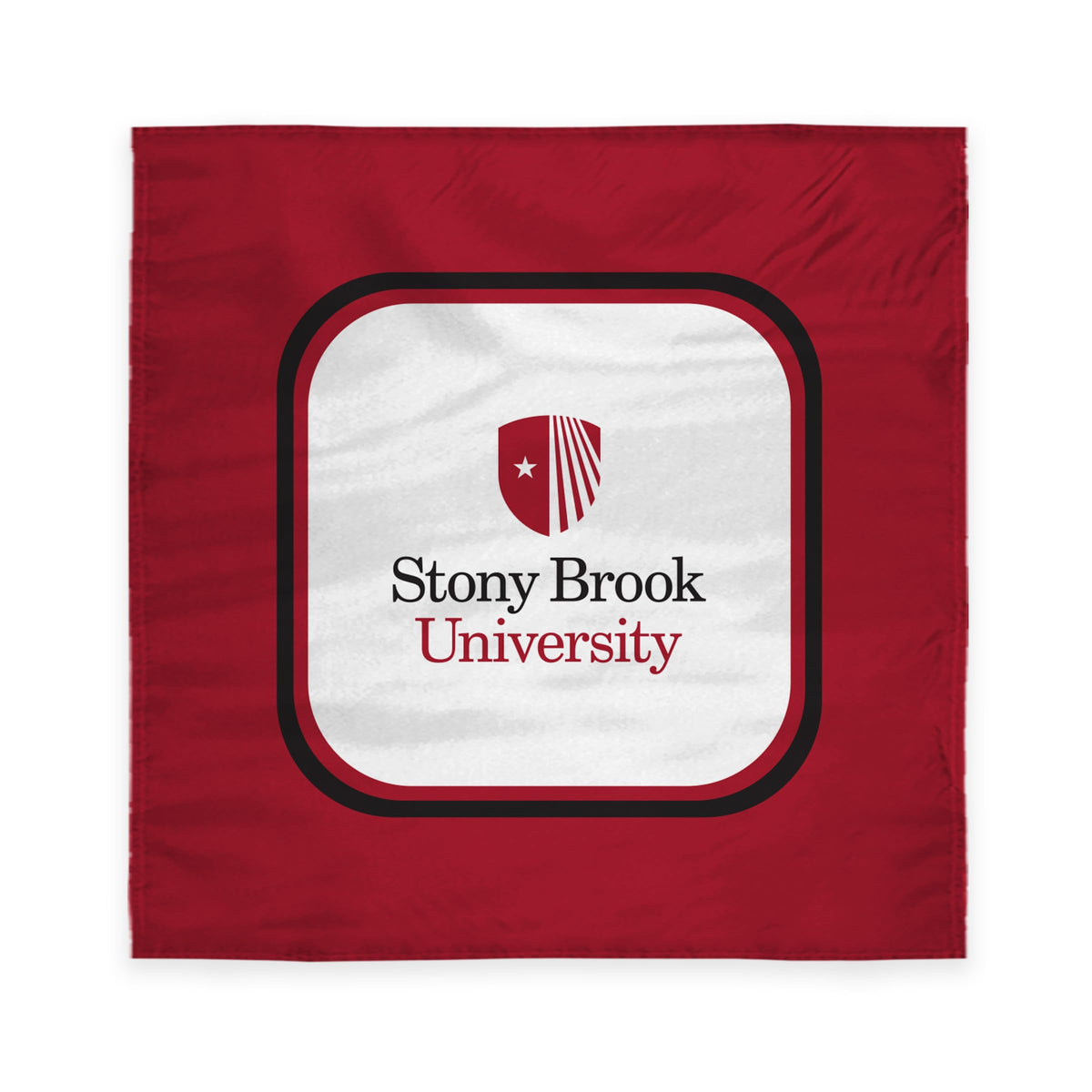 AGAS Stony Brook University Table Cover 48 x 48 inch – Single Sided Printed Wrap Knitted Polyester Stony Brook Seawolves Design – Official NCAA SBU Product – Square Table Cover