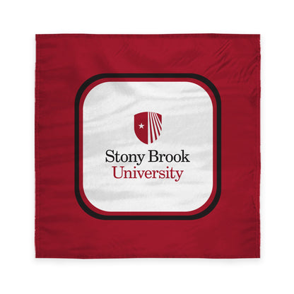 AGAS Stony Brook University Table Cover 48 x 48 inch – Single Sided Printed Wrap Knitted Polyester Stony Brook Seawolves Design – Official NCAA SBU Product – Square Table Cover