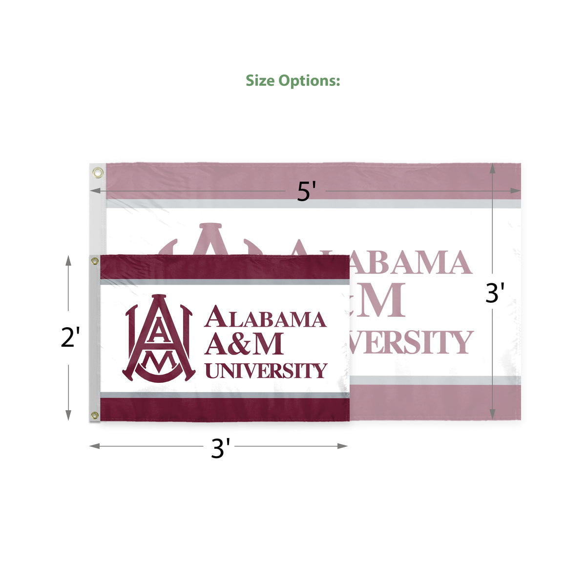 Alabama A&M University Flag 2 x 3 ft