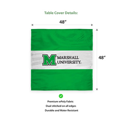 Marshall University Table Cover 48 x 48 inch